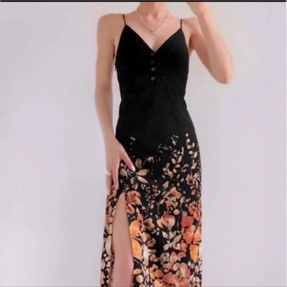 Urban outfitters Velvet Floral Midi